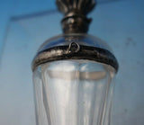 Sterling Silver and Cut Crystal Perfume Bottle circa 1910 4 1/4" x 1" (#5548)