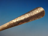 Shiebler Sterling Asparagus Fork Acid Etched Flowers Berries 9 1/4" Superb