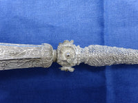 Sterling Handmade Tussie Mussie Posey Posy Holder Filigree Flower Overlay #J1232