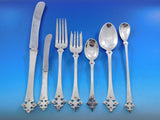 Crusader by Old Newbury Crafters Sterling Silver Flatware 12 Set 81 pcs XL Size