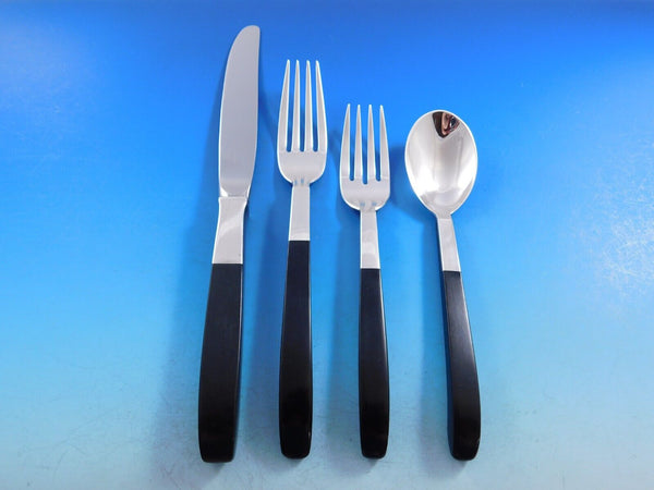 Contrast by Lunt Sterling Silver Flatware Set Service Mid Century Modern 50 pcs