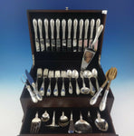 Old Mirror by Towle Sterling Silver Flatware Service For 12 Set 86 Pieces