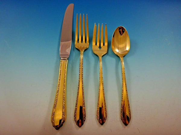 Wild Flower Vermeil By Royal Crest Sterling Silver Regular Size Place Setting(s)