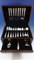 Margaret Rose by National Sterling Silver Flatware Set Dinner Service 43 Pieces