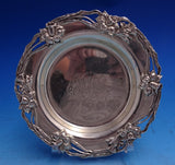 Floral by Alvin Sterling Silver Dessert Plate Daffodil Pierced Rim #2864 (#8679)