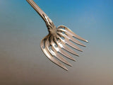 Holly by Tiffany Sterling Silver Hors D'Oeuvre Fork Pierced heart leaves 5 1/4"