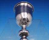 Danish .830 Silver Cup / Goblet w/ Engraved Crest Scrollwork 6" x 2 3/4" (#7613)