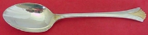 Regency Shell Gold By Lunt Sterling Silver Place Soup Spoon 6 5/8" Vintage