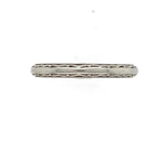 14k White Gold Wedding Band Scalloped and Beaded Size 6.5 Jewelry (#J5987)