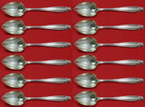 Stradivari by Wallace Sterling Silver Grapefruit Spoon Custom Set 12 pcs Fluted