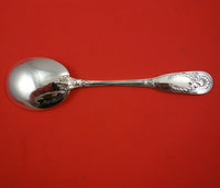 Puiforcat French France Sterling Silver Ice Cream Spoon with Fan Motif 5 1/2"