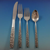 Contessina by Towle Sterling Silver Floral Flatware Set For 12 Service 48 Pcs