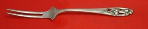 Silver Iris by International Sterling Silver Spinach Fork 7 1/4" Custom