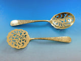 Old Maryland Engraved Gold Kirk Sterling Silver Flatware Service 12 Set Vermeil