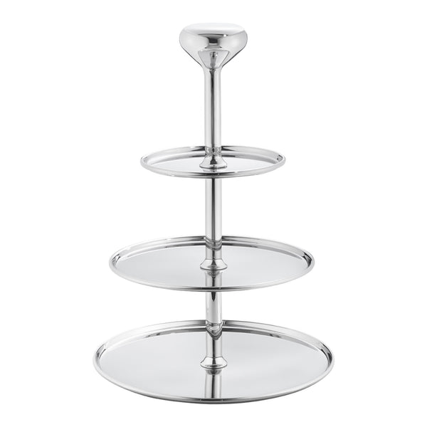 Alfredo by Georg Jensen Stainless Steel Etagere 3 Tiered Serving Stand -  New