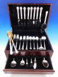 Silver Plumes by Towle Sterling Silver Flatware Set for 8 Service 49 pcs Dinner
