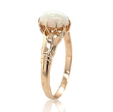 10k Rose Gold Australian Genuine Natural Opal Victorian Ring Size 6 (#J6783)