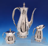 Far East by Reed and Barton Sterling Silver Tea Set 3pc (#8557) Gorgeous!