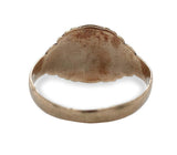 Victorian 9k Gold Signet Ring with "F" Monogram Size 6.75 Jewelry (#J7276)