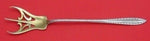 Godroon by Towle Sterling Silver Lettuce Fork Gold Washed