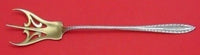 Godroon by Towle Sterling Silver Lettuce Fork Gold Washed