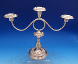 Repousse by Kirk Sterling Silver Candelabra 3-Light #119F 10 1/4" x 12" (#7499)