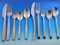 Designer Mixed Stainless Steel Flatware Set #3 Service 62 Pieces Modern Unused