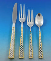 Golden Tradewinds by International Sterling Silver Flatware Set Service 45 pcs