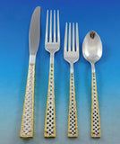 Golden Tradewinds by International Sterling Silver Flatware Set Service 45 pcs