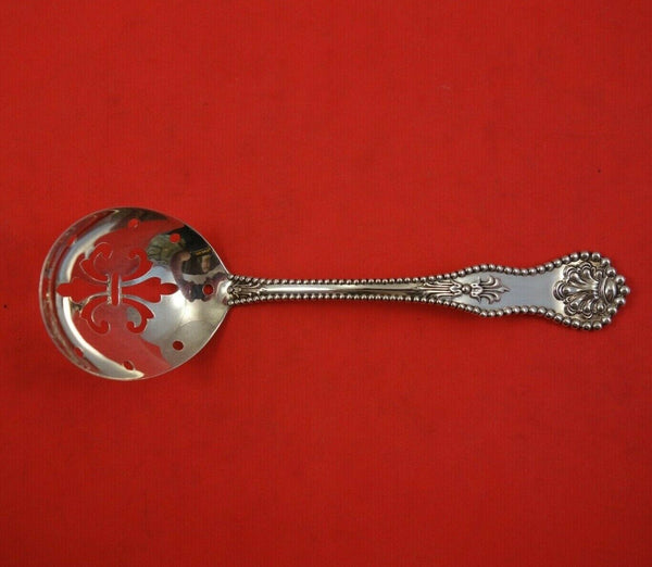 Charles II by Dominick and Haff Sterling Silver Pea Spoon Pierced w/Fleur De Lis