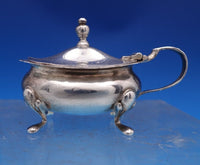 Barker Ellis Silver Co English Estate Sterling Silver Mustard Pot w/ Liner #8323