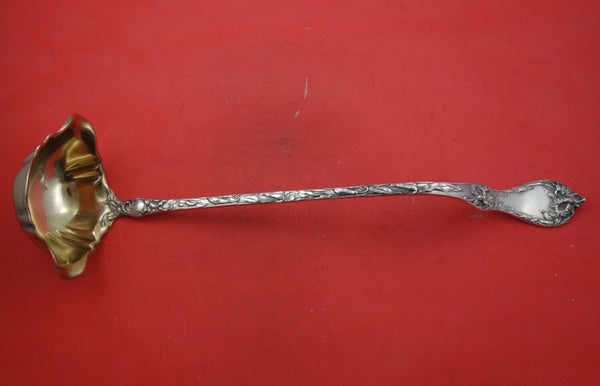 Les Cinq Fleurs by Reed & Barton Sterling Punch Ladle light GW w/ orchid 15 1/4"
