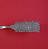 Sami Scandinavian Swedish .830 Silver Pie Server BC w/ Reindeer People Skis GW