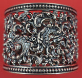 Shiebler Sterling Silver Napkin Ring #3424 1 3/4" x 2" 1.3 ozt. Monogram "SEG"