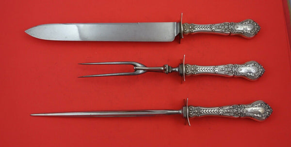 Henry II by Gorham Sterling Roast Carving Set 3pc set Knife 15", Fork 11"