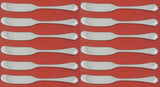 Flemish by Tiffany and Co Sterling Butter Spreader Flat Handle Set of 12 pcs 6"