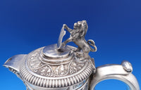 H. Woodward and Co English Victorian Sterling Claret Wine Decanter Pitcher #7524