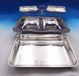 Grande Baroque by Wallace Silverplate Vegetable Server Dish Covered Double #8481