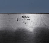 Cartier Sterling Silver Cigarette Case Wood Lined #18 w/ Mono "HHH-JCH" (#0329)