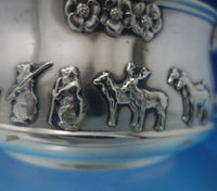 Noah's Ark by Gorham Sterling Silver Child's Set 2pc c.1910 #A4476/77 (#5356)