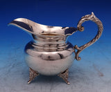 Chrysanthemum Japanese .950 Silver Tea Set 4pc with Silverplate Tray (#8818)