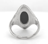 Sterling Kalo Black Onyx Ring Handwrought by Bjarne Axness Size 7.25 (#J6850)