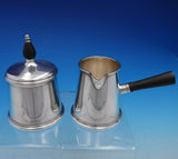 Queen Anne by Gump's Silverplate 3 Piece Coffee Set with Contrast Handle (#4443)