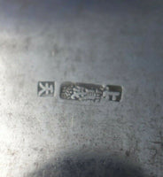 Chinese Sterling Silver Serving Plate with Chrysanthemum Bird Dragonfly (#6194)