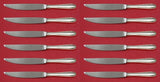 Silver Flutes by Towle Sterling Silver Steak Knife Set of 12 HHWS Custom 8"