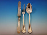 French Sterling Silver Flatware Set by Francois Nicoud Lavallee Service 51 Pcs
