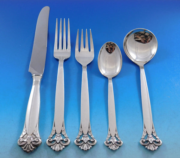 Cloister by Marthinsen Sterling Silver Flatware Service Set 64 pcs Norway Dinner