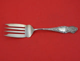Chrysanthemum by Hamilton and Diesinger Sterling Cold Meat Fork w/Flowers 8 3/4"