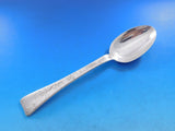 Lap Over Acid Etched by Tiffany Sterling Silver Serving Spoon Floral 8 5/8"