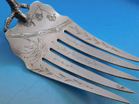 Whiting / Ford & Tupper Sterling Silver Fish Serving Set 3D Figural Pheasant